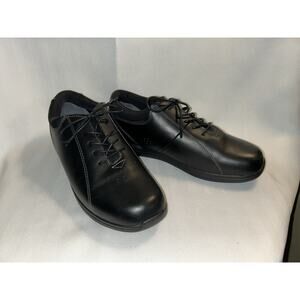 Drew Tulip Women’s Black Leather Sneakers Comfort Shoes 10202-12 Size 10.5